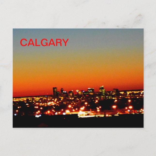 Cartão Postal Calgary Sunrise (Frente)
