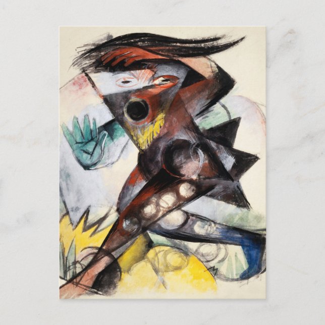 Cartão Postal Caliban - Figurina para "o Tempest" (Frente)