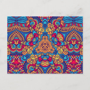 Cartão Postal Calidoscópio do Sonho Indiano