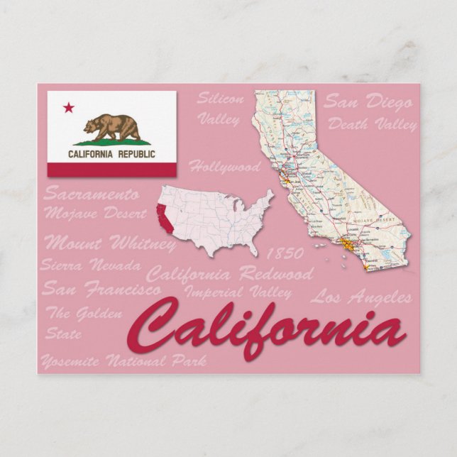 Cartão postal "California" (Frente)