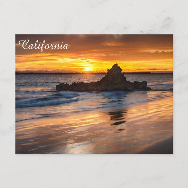 Cartão Postal California Beach Postcard (Frente)