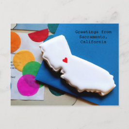Cartão Postal California Cookie