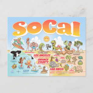Cartão Postal Califórnia do Sul