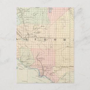 Cartão Postal California e Nevada South Portion