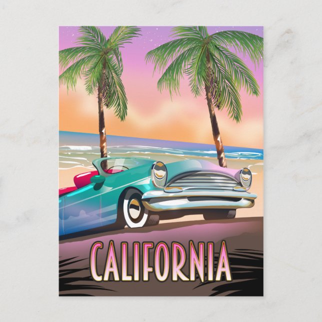 Cartão Postal California Paradise Sunset (Frente)