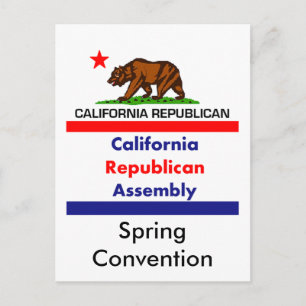 Cartão Postal California Republican CRA