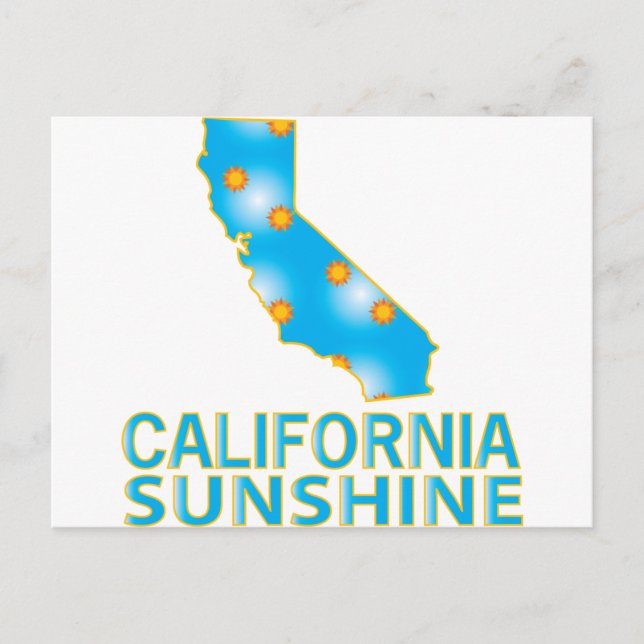 Cartão Postal California Sunshine (Frente)