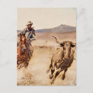 Cartão Postal “California Vaquero” por Edward Borein
