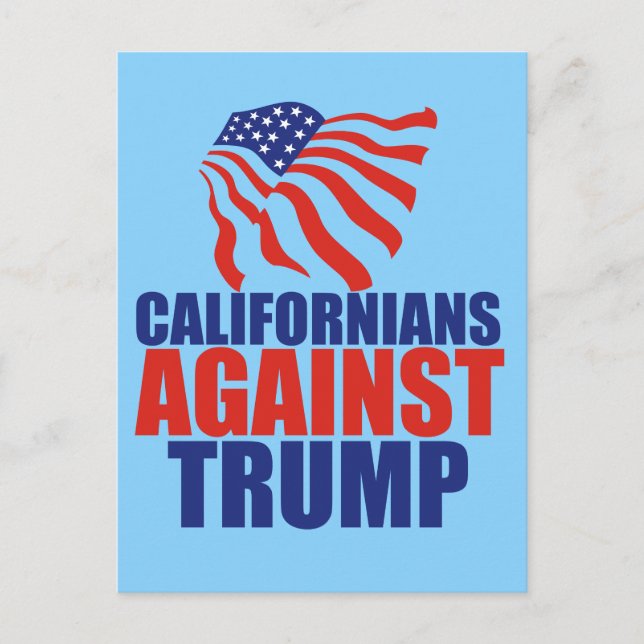 Cartão Postal californianos contra Trump (Frente)