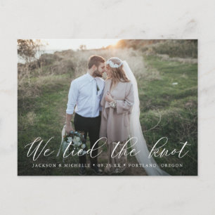 Cartão Postal Caligrafia Elegante Nós Ligamos O Nó