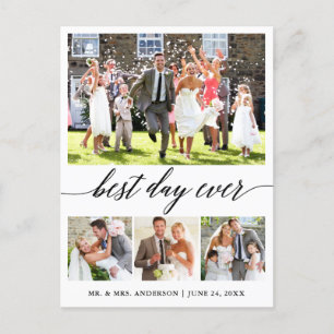 Cartão Postal Caligrafia, Melhor Dia, Foto, Obrigado