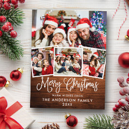 Cartão Postal Caligrafia Moderna Madeira de Natal 4 Foto