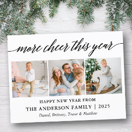 Cartão Postal Caligrafia Moderna Mais Saúde Este Ano 3 Foto