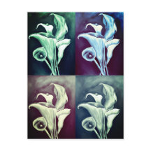 Calla Lilly Modern Vintage - Padrão retroativo