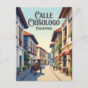 Cartão Postal Calle Crisologo Filipinas