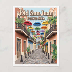 Cartão Postal Calle Fortaleza San Juan Porto Rico