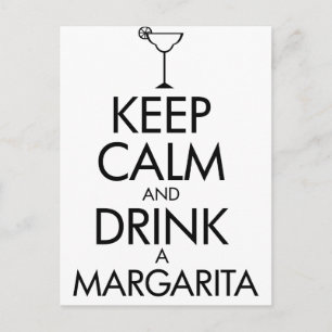 Cartão Postal Calm Margarita T-shirt