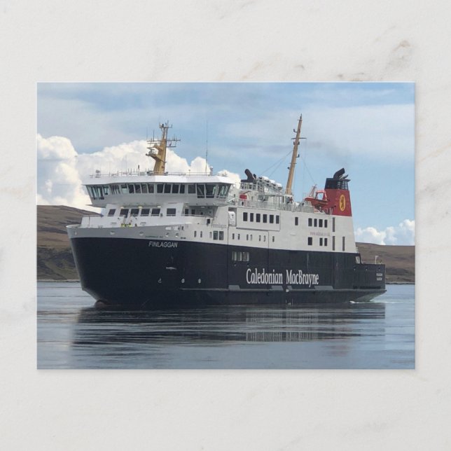 Cartão Postal Calmac Ferry a navegar para Islay na Escócia (Frente)