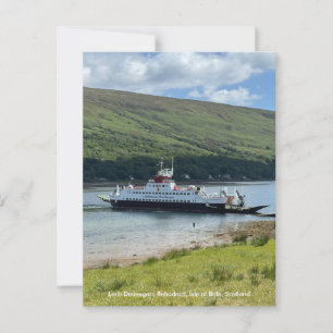 Cartão Postal Calmac Ferry em Rubodach, Ilha de Bute, Escócia