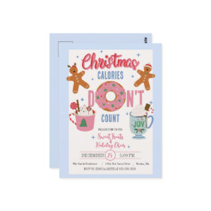 Cartão Postal Calorias de Natal Não Contem