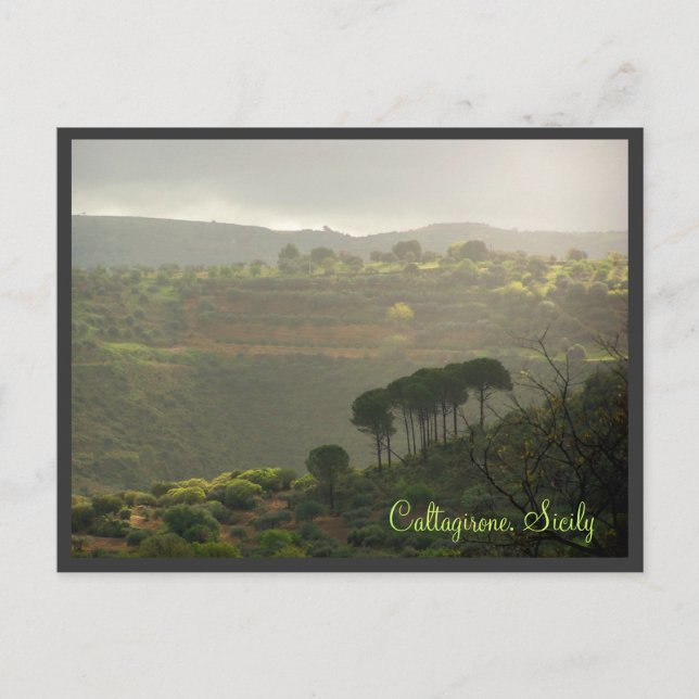 Cartão Postal Caltagirona. Sicília (Frente)