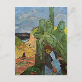 Cartão Postal Calvaire breton por Paul Gauguin
