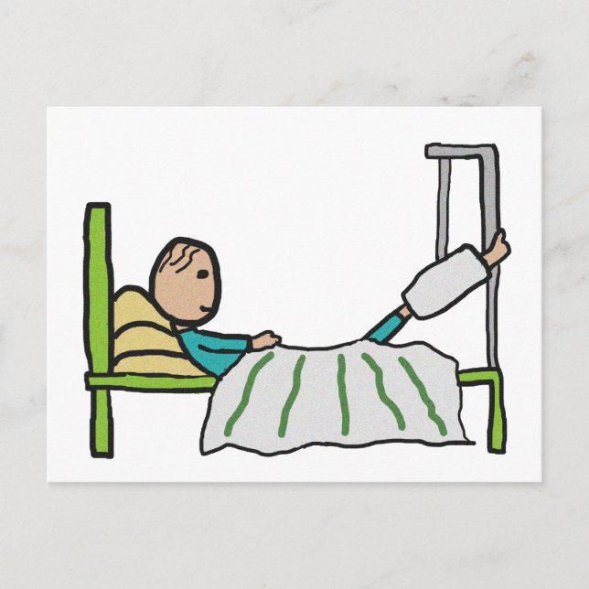 Cartão Postal Cama de Hospital (Frente)