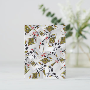 Cartão Postal "Camada Real: Um Conjunto de Cartas de Poker de Re