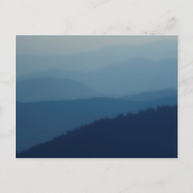 Cartão Postal Camadas Azuis (Frente)