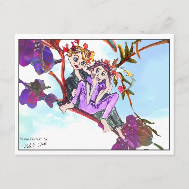 Cartão Postal Camadas de Árvore 1 (Frente)