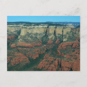 Cartão Postal Camadas de Rochas Vermelhas na Arizona de Sedona