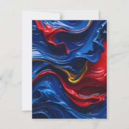 Cartão Postal Camadas Sobre Camadas De Tinta