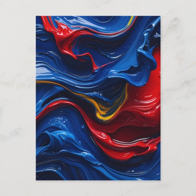 Cartão Postal Camadas Sobre Camadas De Tinta (Frente)