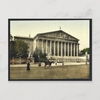 Cartão Postal Câmara dos Deputados, Paris, França vintage Pho