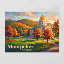 Cartão Postal Câmara Estadual de Vermont EUA