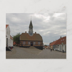 Cartão Postal Câmara Municipal Antiga, Ebeltoft, Jutland, Dinam