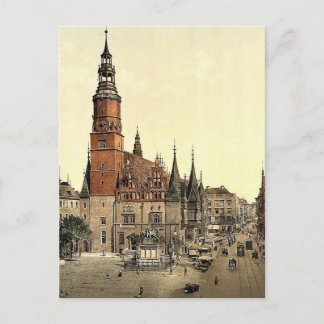 Cartão Postal Câmara Municipal de Breslau, Silésia, Alemanha (ou