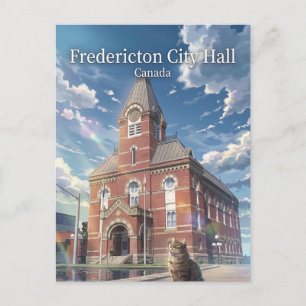 Cartão Postal Câmara Municipal de Fredericton, Fredericton Canad