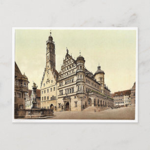 Cartão Postal Câmara Municipal de Rothenburg (ou seja, ob der Ta