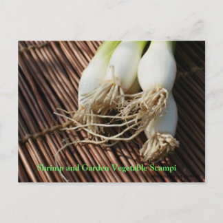 Cartão Postal Camarão e Jardim Vegetais