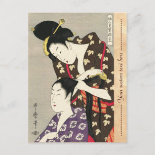 Cartão Postal Camarões femininos Utamaro Yuyudo ukiyo-e art