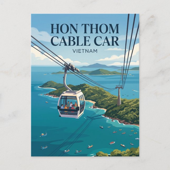 Cartão Postal Câmbio de Hòn Thơm Vietnam (Frente)