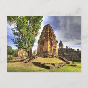 Cartão Postal Camboja, Angkor Wat. Vista do Templo Bakong.