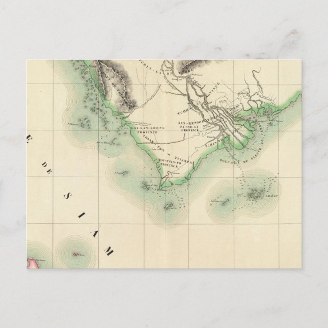 Cartão Postal Camboja, Ásia 110 (Frente)