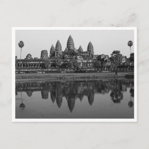 Cartão Postal Camboja  Cartão-postal de Fotografia B&W Angkor W