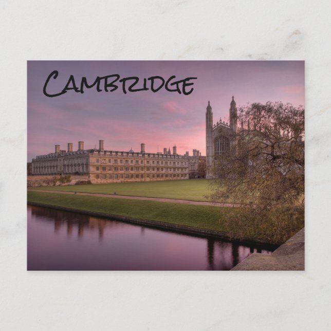 Cartão Postal Cambridge, Reino Unido, Cartão-postal (Frente)