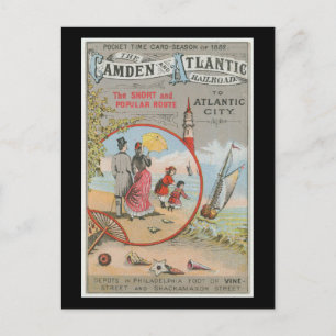 Cartão postal Camden e Atlantic Railroad