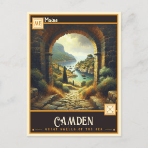 Cartão Postal Camden, Maine   Vintage