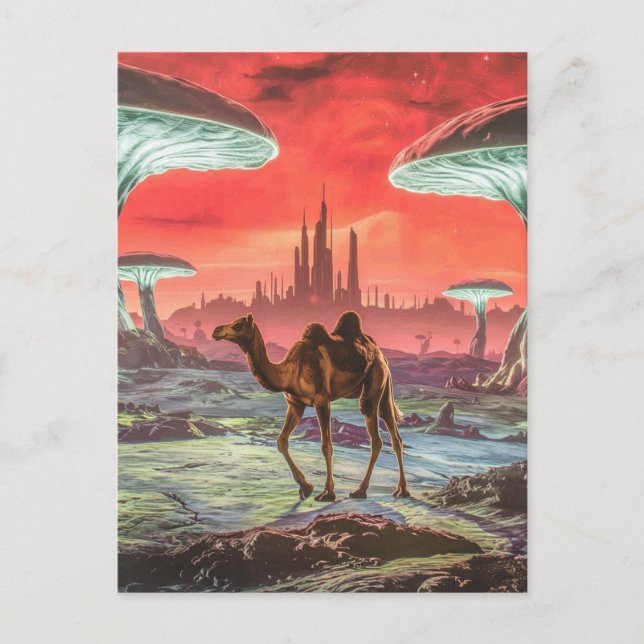 Cartão Postal Camel em outro cartão-postal do planeta (Frente)