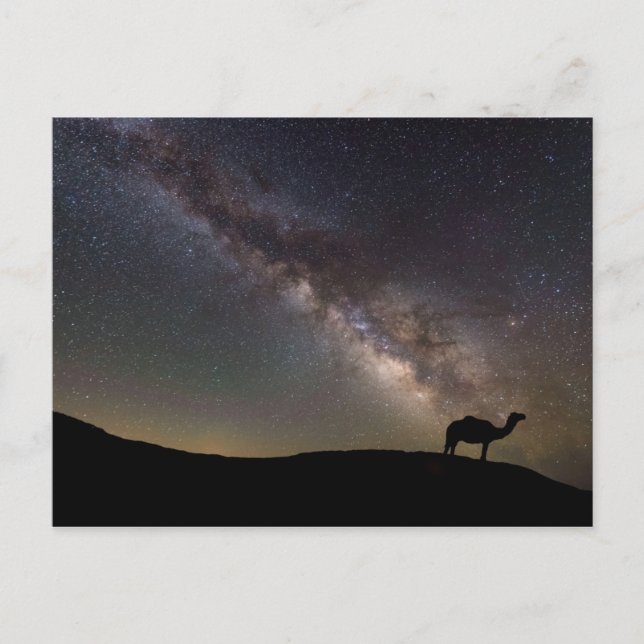 Cartão Postal Camel Silhouette e Milkyway (Frente)